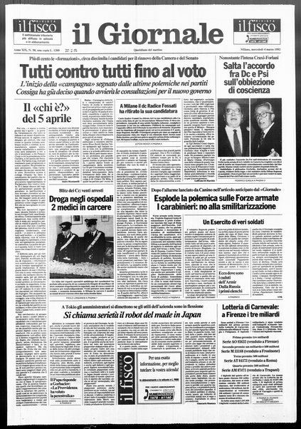 Il giornale : quotidiano del mattino